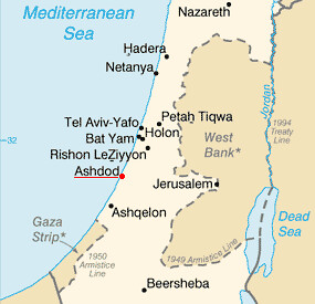Ashdod_Israel_Map