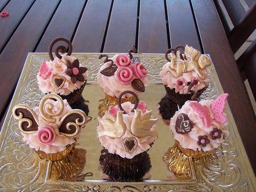  Trial wedding cupcakes by Mossy's Masterpiece cake cupcake designs