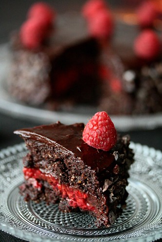 Raspberry ganache Cake