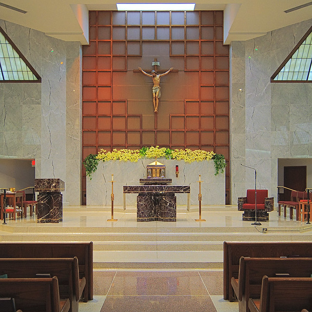 Holy Infant Roman Catholic Church, in Ballwin, Missouri, USA - sanctuary