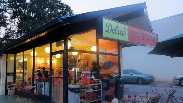 delia's chicken sausage stand