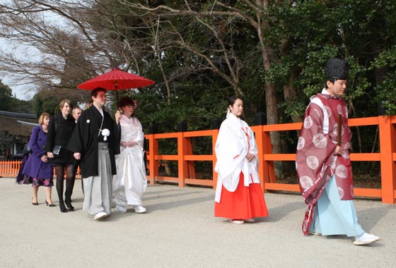 Following the Priest and Miko(shrine maiden) into the main shrine