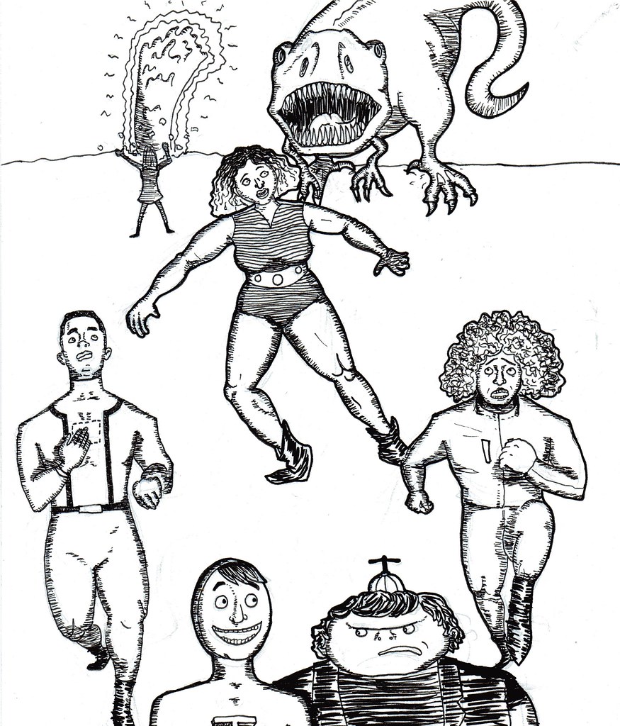 Characters from Rachel Freire's "LEAGUE!!"