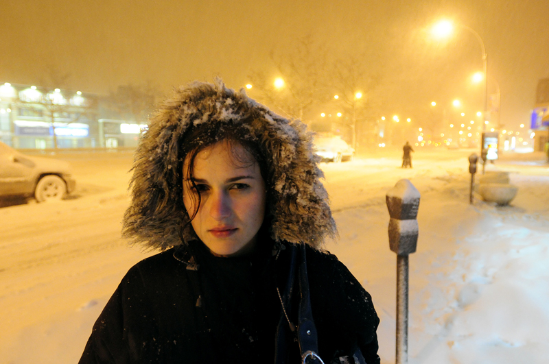 Ilisa in the snow