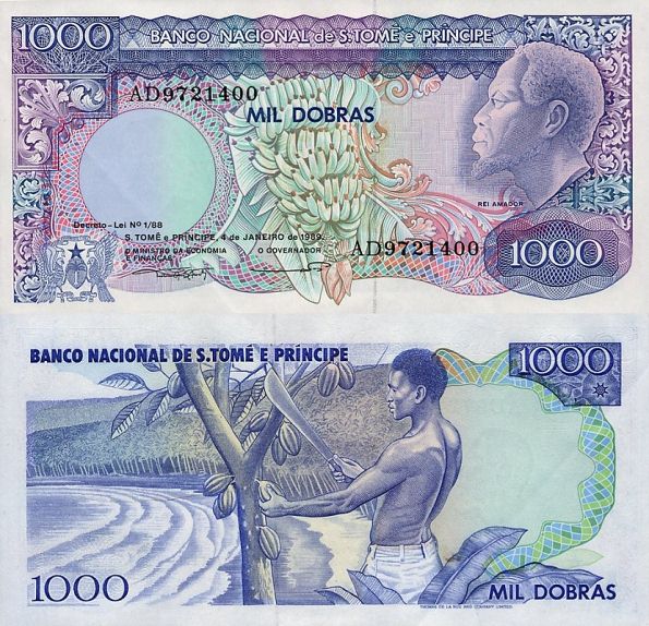 1000 Dobras Svätý Tomáš a Princov ostrov 1989