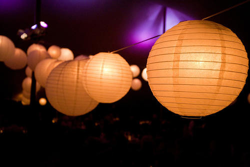 My Kate Parker Wedding Emily and Jake We used white paper lanterns in the 