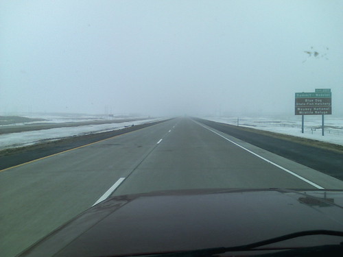 A great fog came upon is in the highlands of South Dakota.