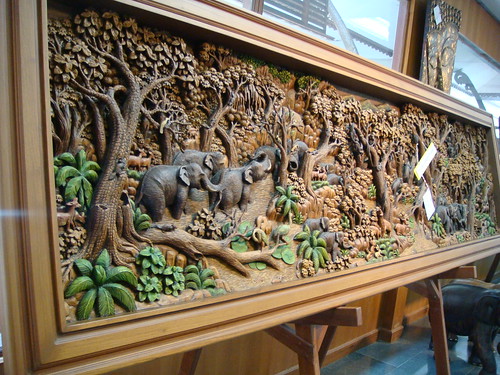 Thailand: Wood Carving Factory @ Song About Jen