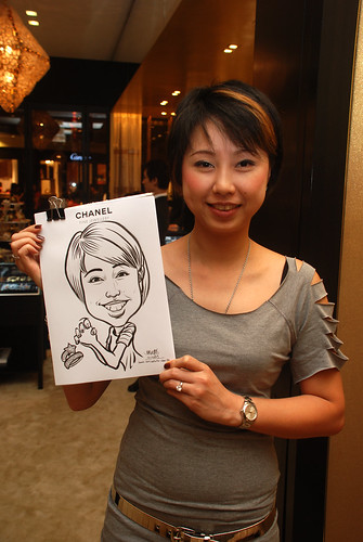 Caricature live sketching for Chanel Day 1 - 5