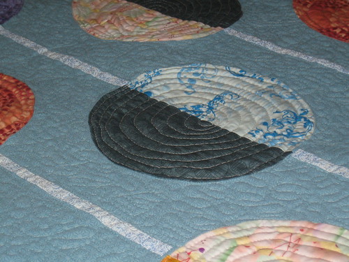 detail of quilting