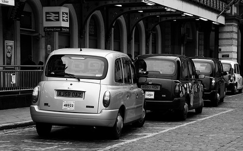 taxis at charing cross