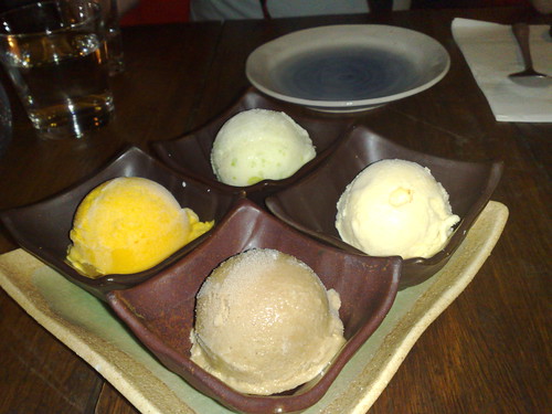 ice cream tasting platter