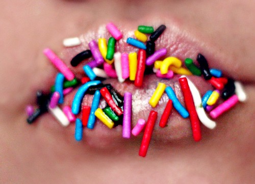 how to do candy lips. Another candy lips. I will be doing another one soon. I hated these sprinkles, I#39;ll be using the circle ones again next time!