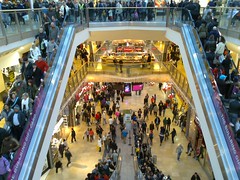 Christmas shoppers in the Bullring