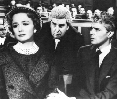 Olivia de Havilland, Robert Morley and Dirk Bogarde in Libel
