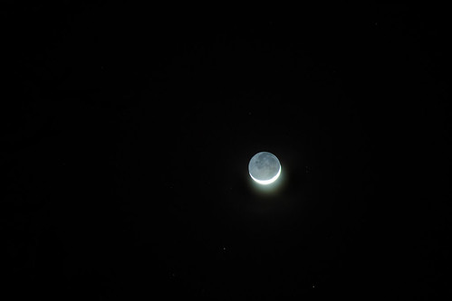 Crescent Moon, Earthshine on Flickr
