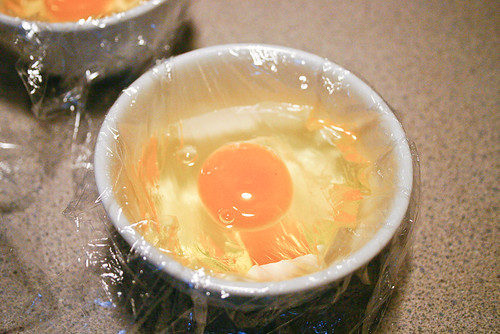 crack egg into bowl