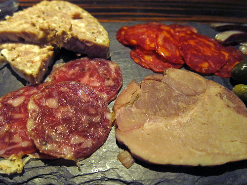 Pork and duck terrine, saucisson, chorizo and lomo
