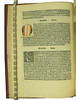 Manuscript initial and woodcut initial in Alphonsus X, Rex Castellae: Tabulae astronomicae