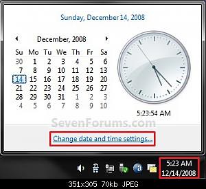 Change date and time settings