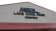 The Lake Cook Road Metra commuter rail station. Deerfield Illinois. Tuesday, March 30th 2010.