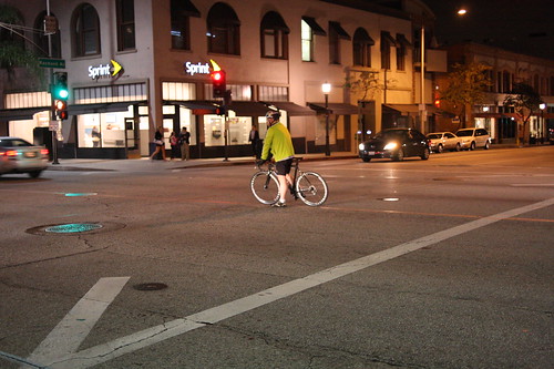 Bike on the street corner