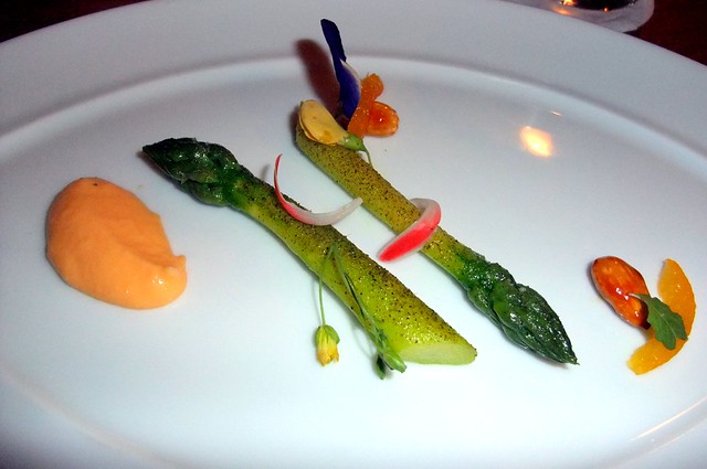 4th Course: Green Asparagus, Bergamot and Almond
