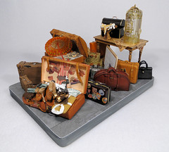 Luggage Store Display 1:12 Scale Dollhouse Miniature