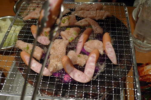 Meat prepared for grilling