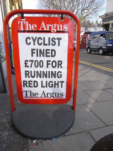 £700 fine for cyclist