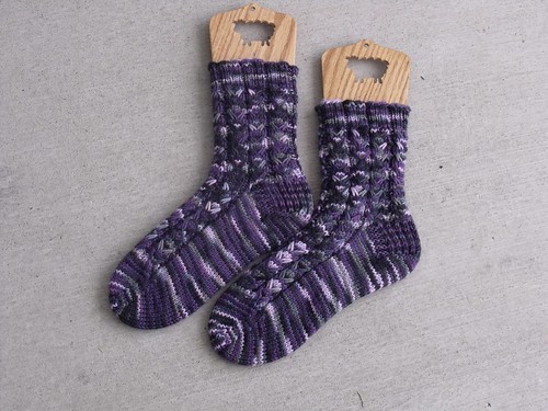 Slip Stitch Cable Socks