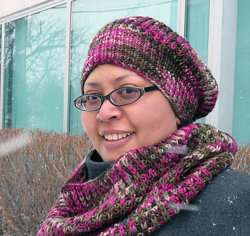 ChicKnits Super Cupcake hat and cowl