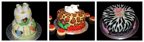 Leopard Print Jungle Animal Baby Shower Cake Inspirations