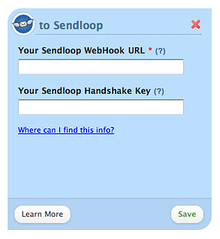 Sendloop WebHook Settings