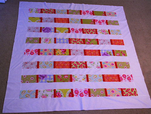 My quilt progress (top done!)