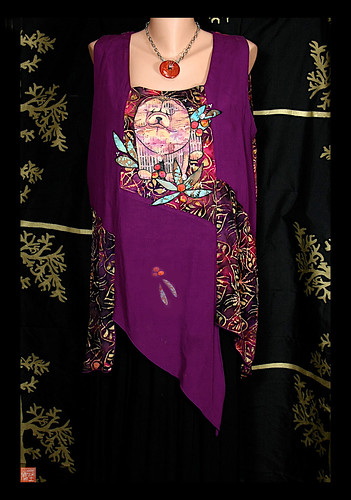 ASIAN SPLENDOR one of a kind batik chow blouse by Sandra Miller