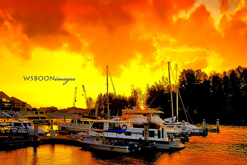 Singapore Fire Sunset @ Punggol Marina Country Club_HDR | Flickr ...