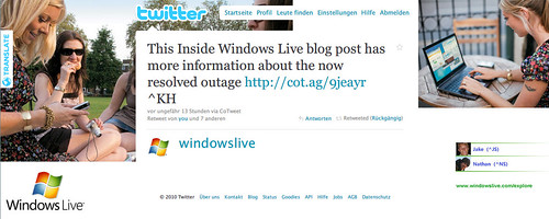 Windows Live ID outage: Explained on Twitter