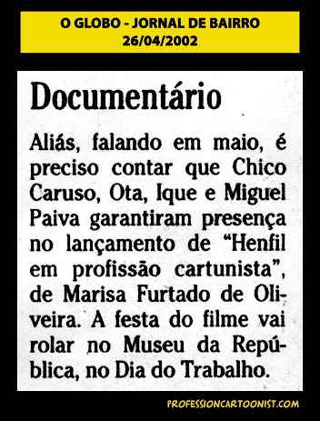 "Documentário" - O Globo - 26/04/2002