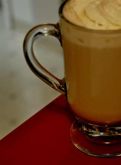 coffee with amarula & whipped cream