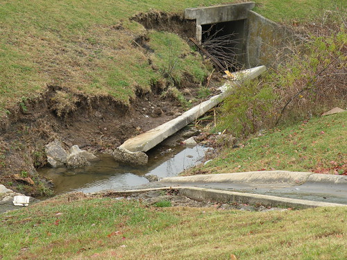 South Shiloh Drive at Krupa Drive an example of what several major rain storms can do and why rain must be encouraged to soak in where it falls DSCN8178