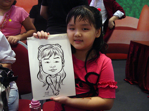 Caricature live sketching for Marina Square X'mas Tenants Gathering 2009 - 3
