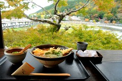 Window seat view at Yoshimura, Arashiyama, Kyoto