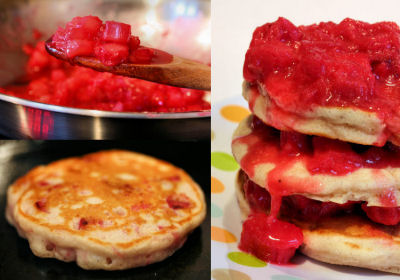 rhubarb pancakes