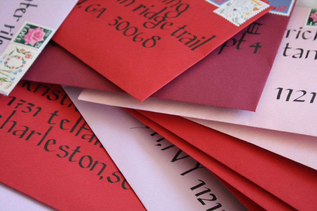 lettered envelopes