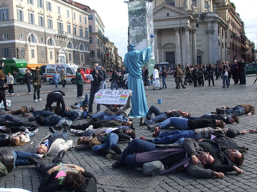  flash mob - Roma - We have a dream par queerway 