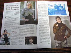 article in Finnish magazine of needlework