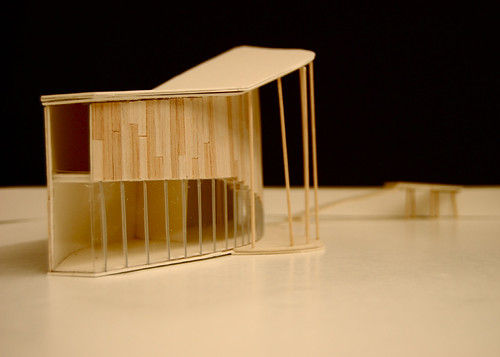 student architecture models. her architectural model on