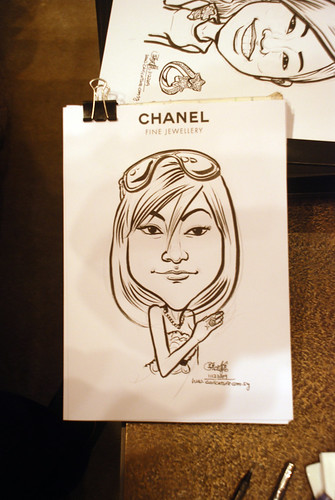 Caricature live sketching for Chanel Day 2 - 8