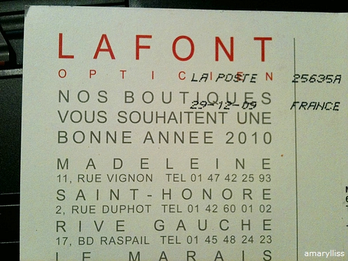 Postcard from Paris La Font